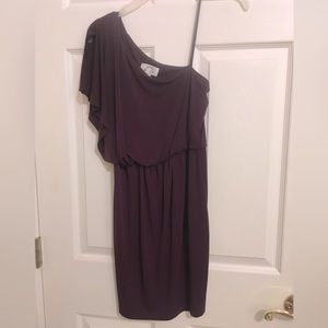 Sweet Storm dress plum purple size small party cocktail one shoulder